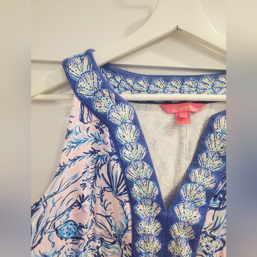 Lilly Pulitzer Santanita Shift Dress in Magnolia Lilac - Picture 4 of 4